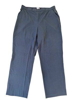 Dana Buchman Womens Dress Pants Black Size 14 Regular Pull On Elastic Waist